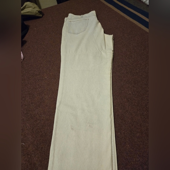 NEW Vintage Bill Blass Men's Jeans Tan with Blue Tone 38x34 - Picture 5 of 11